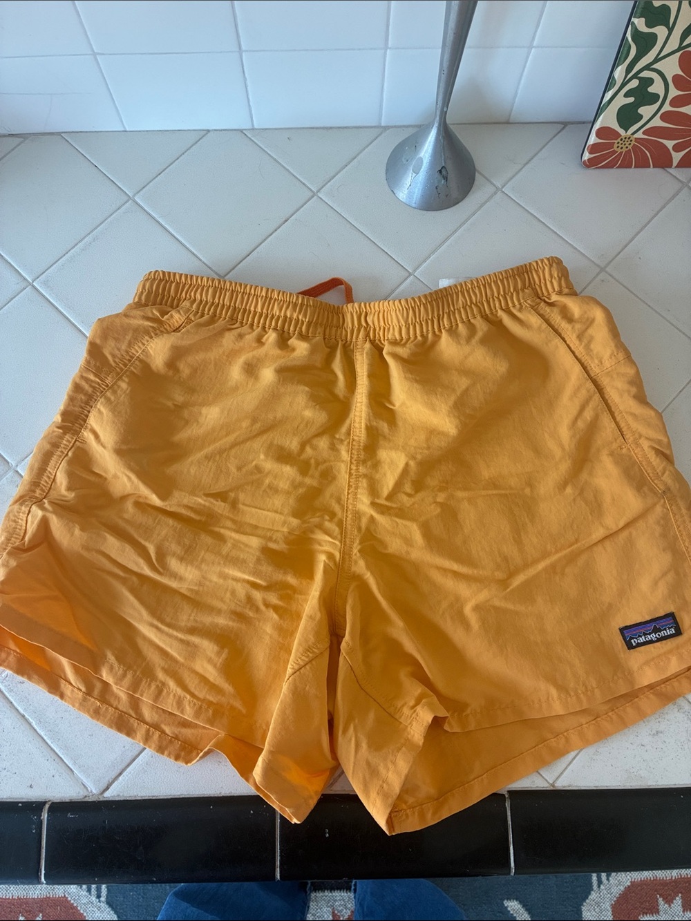 Patagonia baggies shorts mustard yellow